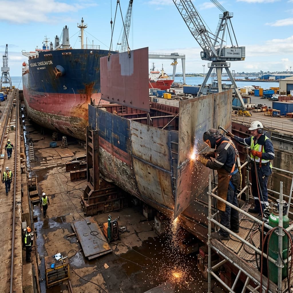 Cargo Ship Hull Reconstruction (10,000 DWT)